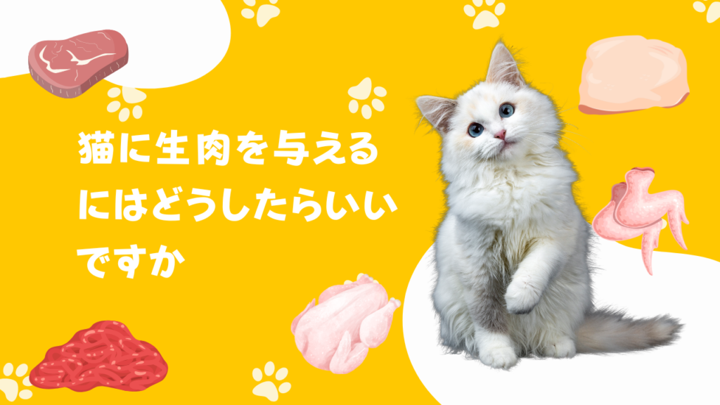 猫に生肉をあげたいのですがどうしたらいいですか？